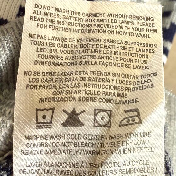 NFL Apparel Cowboys LED Lighted Sweater Mens 2XL Winter Pullover - Picture 11 of 13